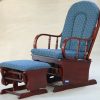 _DSC1365 Custom Wooden Rocking Chair with Ottoman for Nursery Furniture Manufacturer