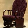 Classic Nursery Rocking Chair classic nursery rocking chair with high back cushion design