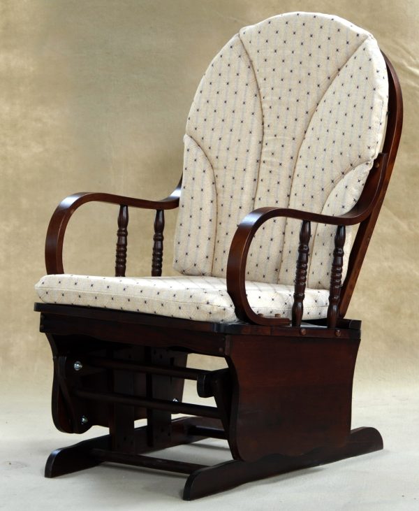 Wooden Nursing Chair with Ottoman wooden nursing chair with comfortable fabric upholstery