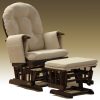 _DSC14121副本 Classic Nursery Glider Rocking Chair with Ottoman | Round Back Baby Feeding Chair