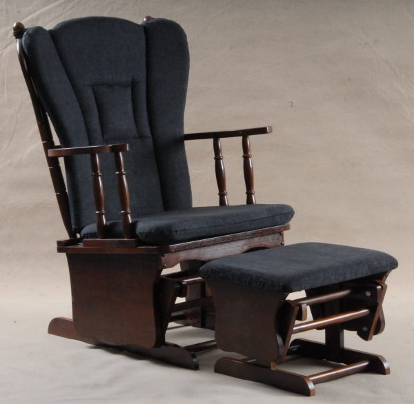 nursery-glider-with-ottoman.jpg Nursery glider with matching padded ottoman