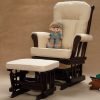 Classic Wooden Glider Chair with Ottoman