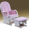 DSC_0340副本 High Back Wooden Nursery Glider Chair with Ottoman