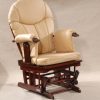 Classic High Back Nursery Glider Chair with Ottoman