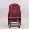 DSC_0426 Custom Wooden Rocking Chair with Ottoman for Nursery Furniture Manufacturer
