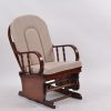DSC_0428 Custom Wooden Rocking Chair with Ottoman for Nursery Furniture Manufacturer