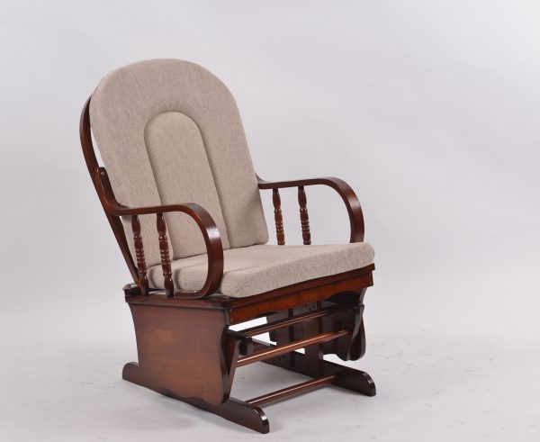 DSC_0428 Custom Wooden Rocking Chair with Ottoman for Nursery Furniture Manufacturer