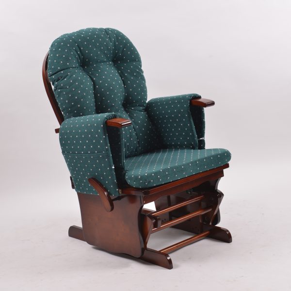 DSC_0445 Upholstered Wooden Glider Chair with Ottoman