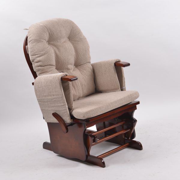 DSC_0451 Upholstered Wooden Glider Chair with Ottoman