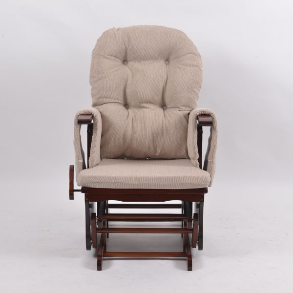 DSC_0453 Upholstered Wooden Glider Chair with Ottoman