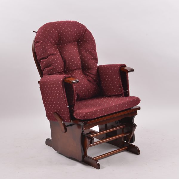 DSC_0457 Upholstered Wooden Glider Chair with Ottoman