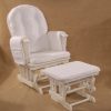 DSC_0461 Upholstered Wooden Glider Chair with Ottoman