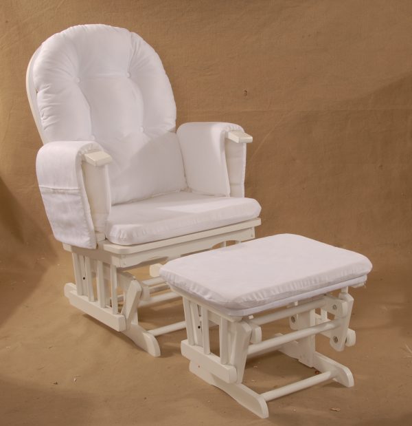DSC_0461 Upholstered Wooden Glider Chair with Ottoman