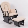 DSC_0501 High Back Wooden Nursery Glider Chair with Ottoman