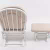 DSC_0512 High Back Wooden Nursery Glider Chair with Ottoman