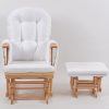 DSC_0542 Upholstered Wooden Glider Chair with Ottoman