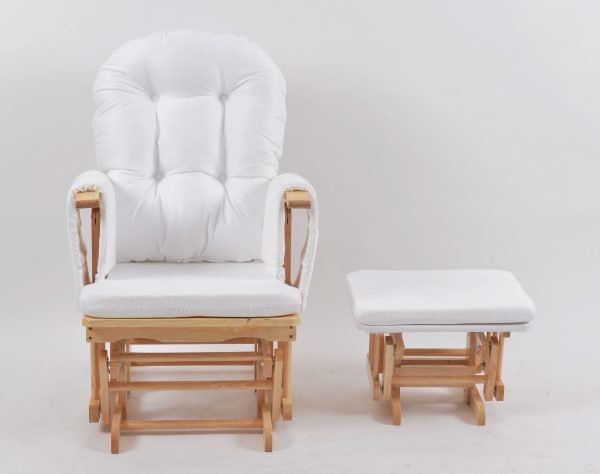 DSC_0542 Upholstered Wooden Glider Chair with Ottoman