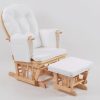DSC_0547 Upholstered Wooden Glider Chair with Ottoman