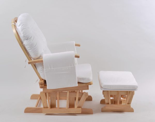 DSC_0551 Upholstered Wooden Glider Chair with Ottoman