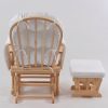 DSC_0555 Upholstered Wooden Glider Chair with Ottoman