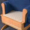 Upholstered Nursery Glider Chair with Wooden Frame