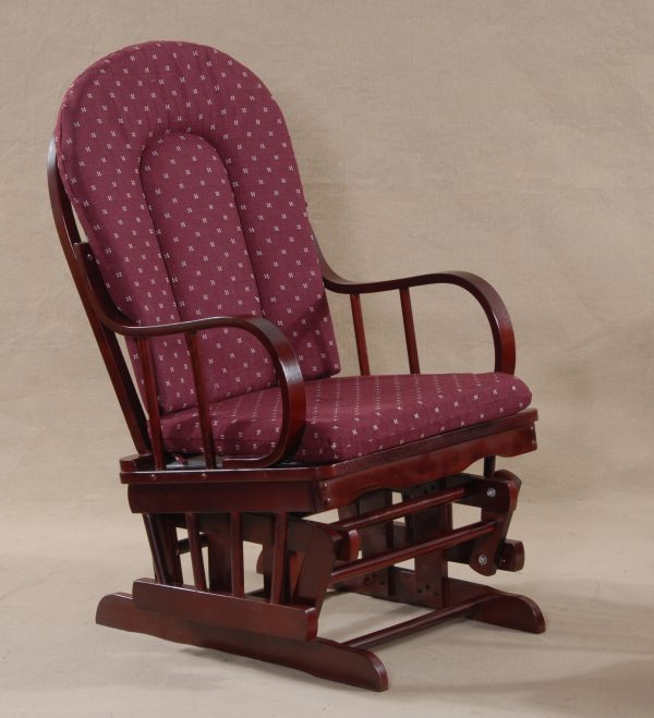DSC_0710 Traditional Wooden Nursery Glider Chair with Ottoman