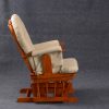 Side view of High Back Glider Chair with thick padded backrest