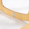 Wooden Rocking Baby Bassinet with Woven Basket & Canopy