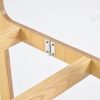 Wooden Rocking Baby Bassinet with Woven Basket & Canopy