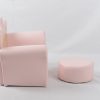 DSC_0739 Custom Pink Princess Kids Armchair with Ottoman