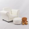 DSC_0754 Custom White Baby Armchair with Ottoman