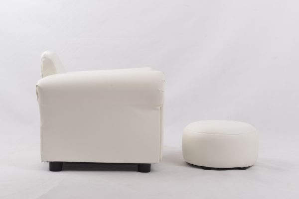 DSC_0757 Custom White Baby Armchair with Ottoman
