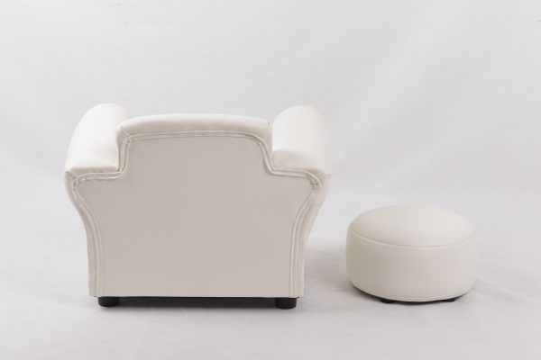 DSC_0759 Custom White Baby Armchair with Ottoman