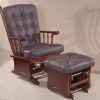 DSC_0826 Classic Wooden Glider Chair with Ottoman