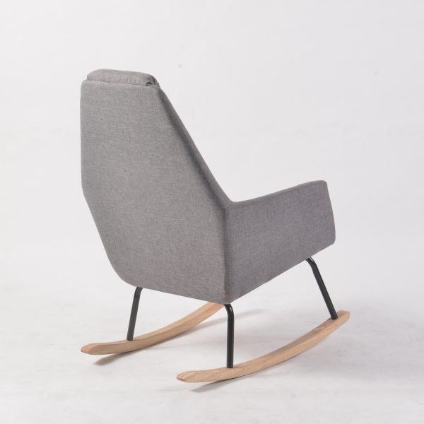 DSC_0829 Modern Upholstered Nursery Rocking Chair