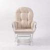 DSC_0845 副本 Tufted Wooden Nursery Glider Chair with Ottoman