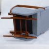 DSC_0846 Nursery Glider Recliner Chair with Ottoman | Wooden Armrest Baby Feeding Chair