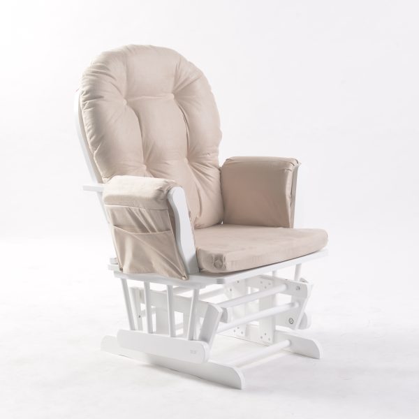 DSC_0849 副本 Tufted Wooden Nursery Glider Chair with Ottoman