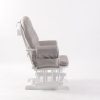 DSC_0862 副本 Tufted Wooden Nursery Glider Chair with Ottoman