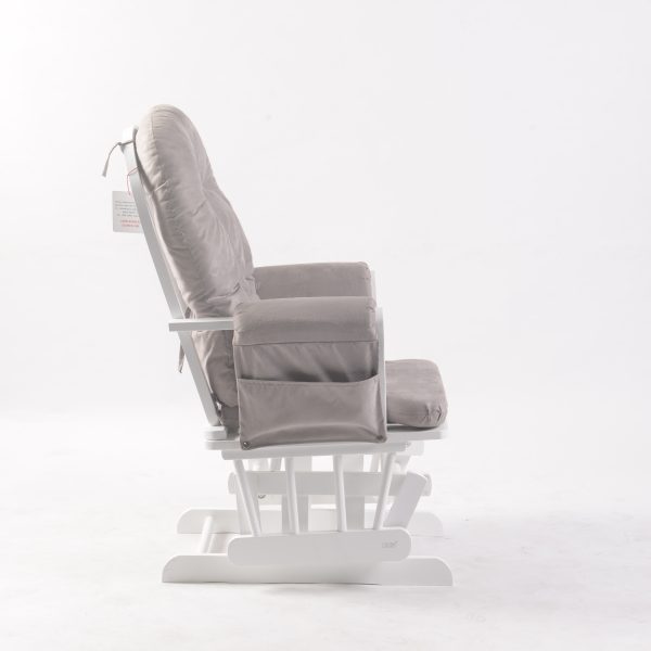 DSC_0862 副本 Tufted Wooden Nursery Glider Chair with Ottoman