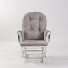 DSC_0867 副本 Tufted Wooden Nursery Glider Chair with Ottoman