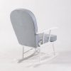 DSC_0879 Upholstered Wooden Nursery Rocking Chair