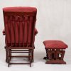 Padded High Back Nursery Glider Chair with Ottoman
