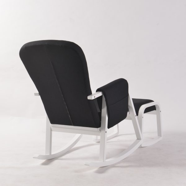 DSC_0916 Modern Rocking Chair with Ottoman | Upholstered Lounge Chair for Living Room