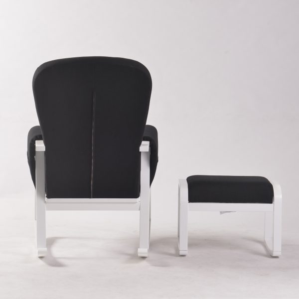 DSC_0918 Modern Rocking Chair with Ottoman | Upholstered Lounge Chair for Living Room