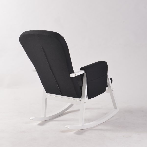 DSC_0920 Modern Rocking Chair with Ottoman | Upholstered Lounge Chair for Living Room