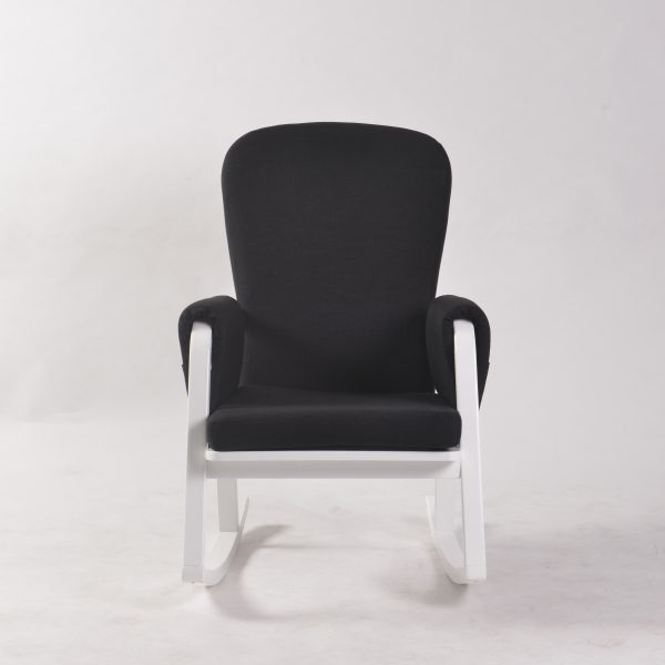 DSC_0923 Modern Rocking Chair with Ottoman | Upholstered Lounge Chair for Living Room