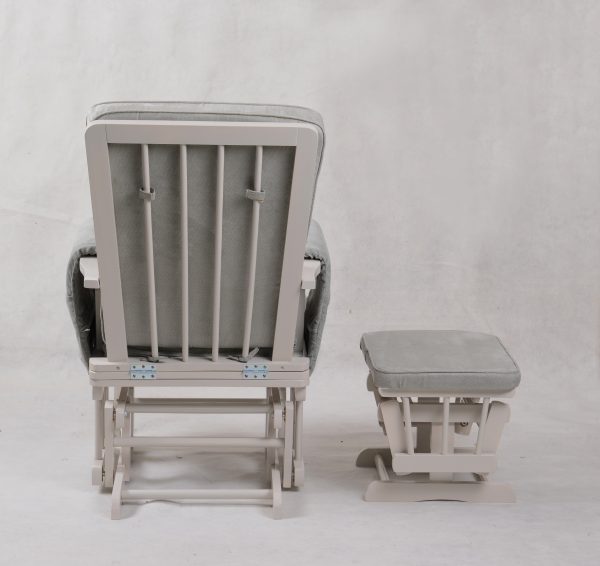 DSC_0961 Wooden Nursery Glider Chair with Ottoman