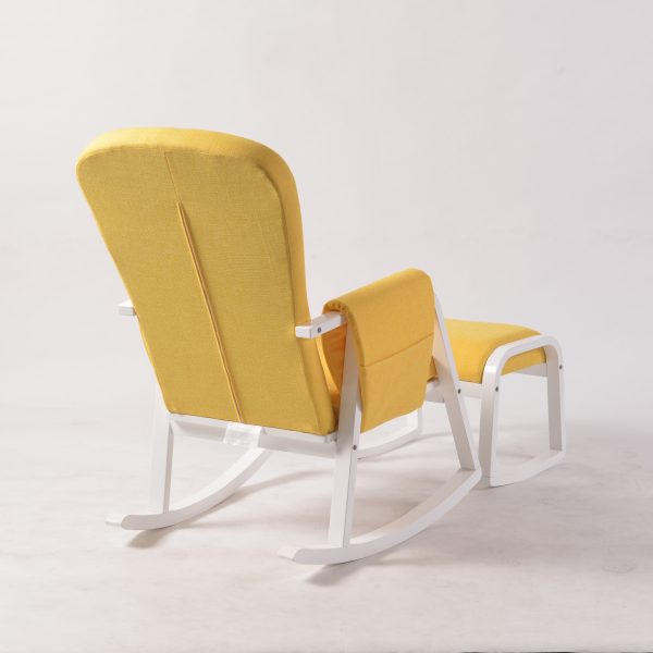 DSC_0974 Modern Rocking Chair with Ottoman | Upholstered Lounge Chair for Living Room