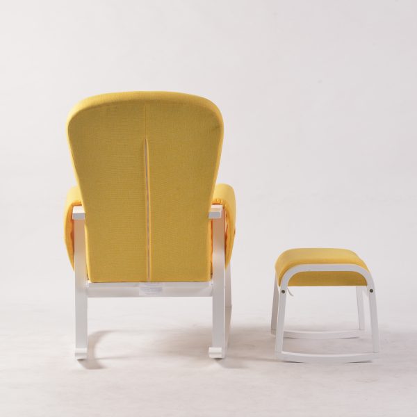 DSC_0975 Modern Rocking Chair with Ottoman | Upholstered Lounge Chair for Living Room